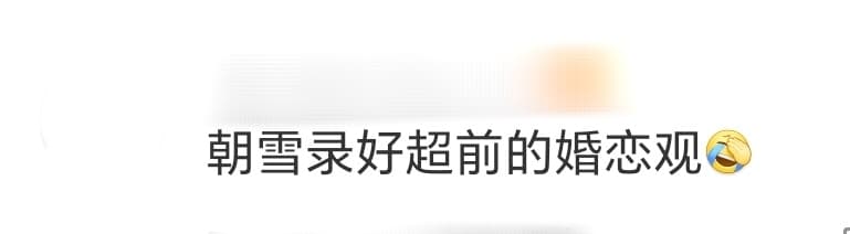 朝雪录好超前的婚恋观