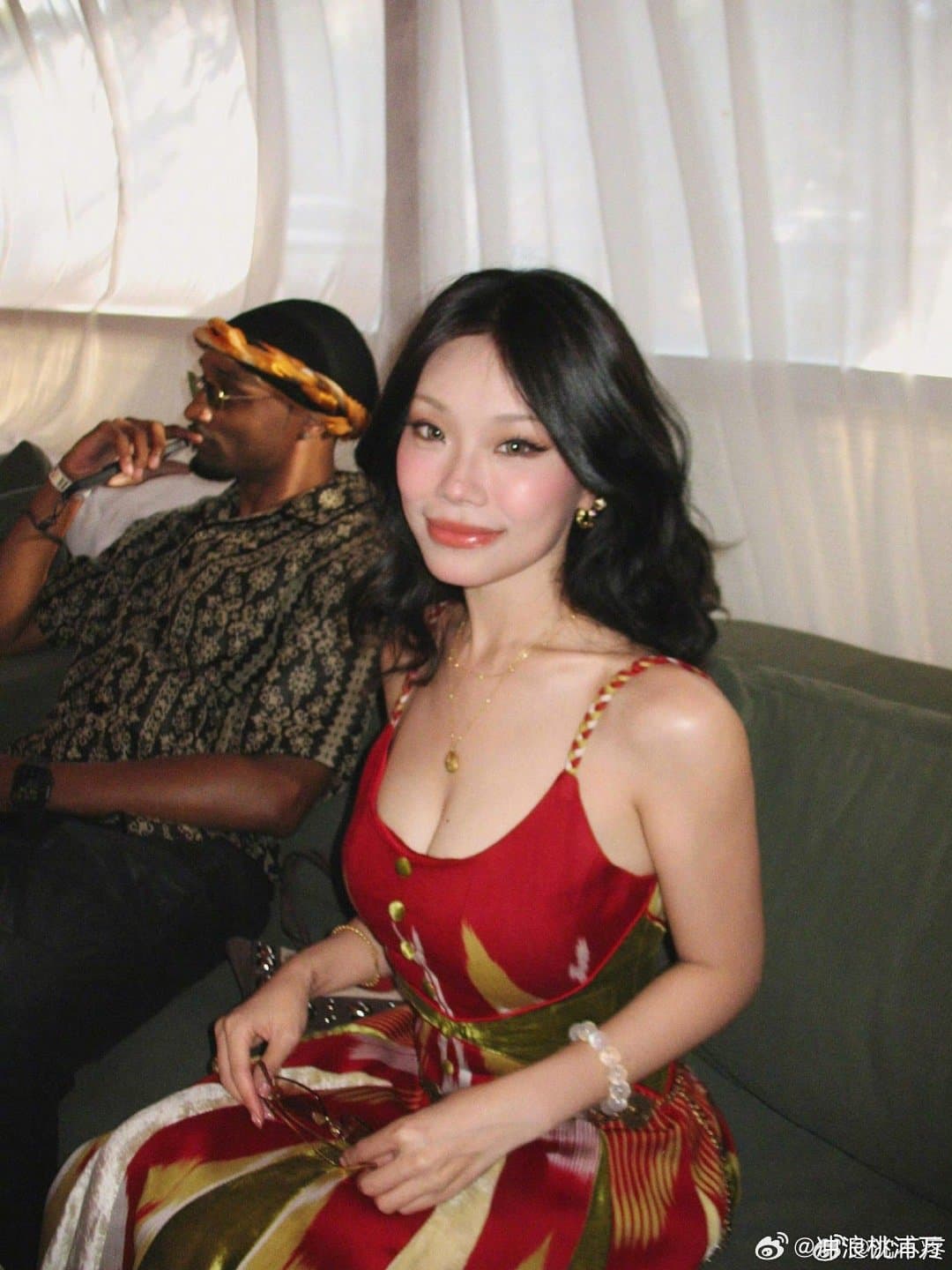 万妮达与男友合照