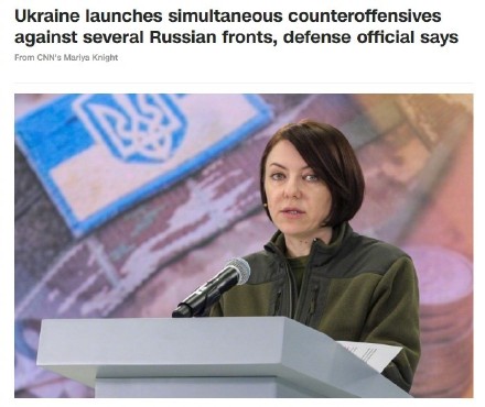 Ukraine announced a counter-attack from all sides.