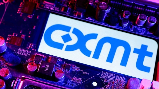 The CXMT booth at a technology trade show. Photo: HK01