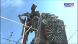 A fifteen-metre bronze Soviet soldier splitting a stone bearing Japan's imperial chrysanthemum has triggered a diplomatic row in Khabarovsk: Tokyo's consulate asked for the crest to be removed, Moscow refused, and Chinese social media applauded the refusal as a lesson in memory politics.