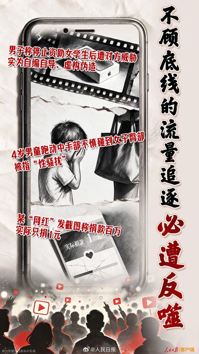 People's Daily Names Three Viral Hoaxes in a Warning on Chasing Traffic