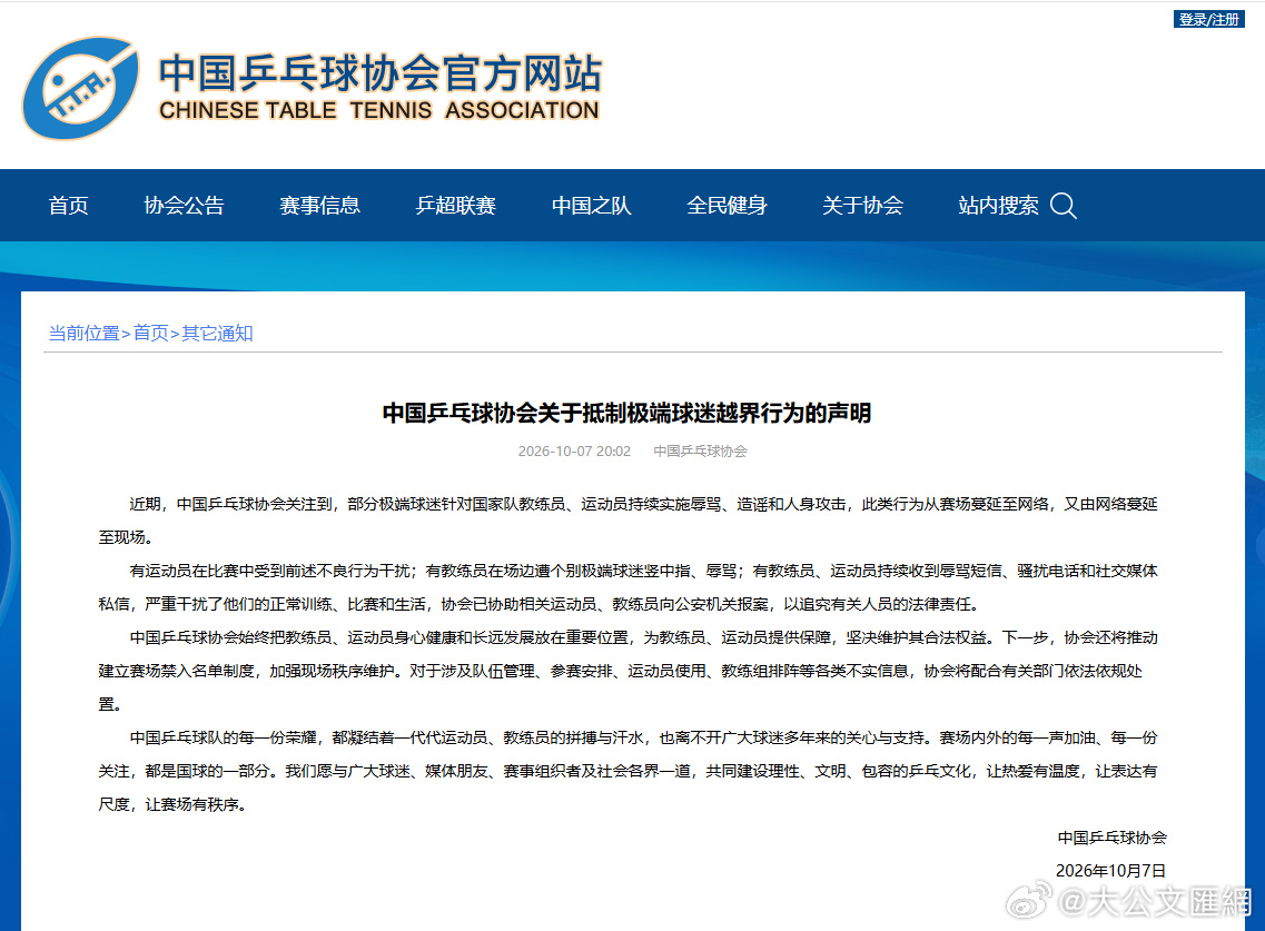 China's Table Tennis Association Will Ban Abusive Fans From Its Arenas
