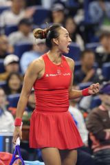 Zheng Qinwen beat Belgium's Elise Mertens 7-5, 6-2 in Beijing on Saturday night to reach the China Open final — a round no Chinese player, man or woman, had ever reached at the tournament. On Sunday she plays Russia's Mirra Andreeva for the title.