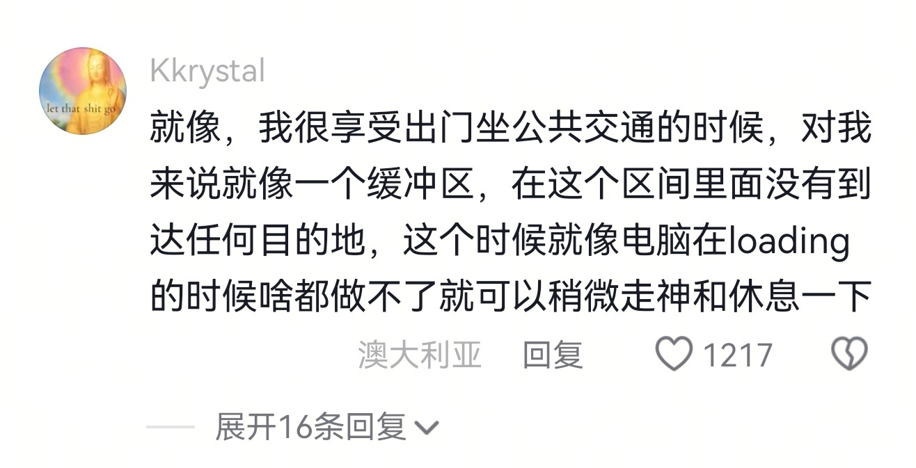 A comment circulating under the viral post, from a Chinese professional living in Australia, on transit as a "buffer zone." Photo: @路人梗