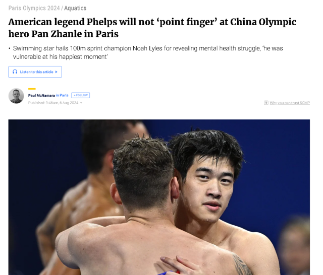 Western Critics Back Down as China Celebrates Pan Zhanle's Record-Breaking Swim