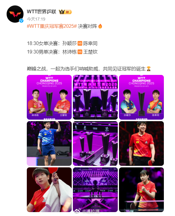 Wang Chuqin and Sun Yingsha Claim Victory at WTT Chongqing Champions League