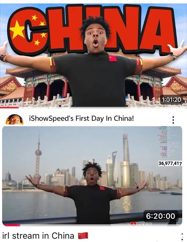 IShowSpeed's China City Rankings Spark Heated Debate Among Netizens