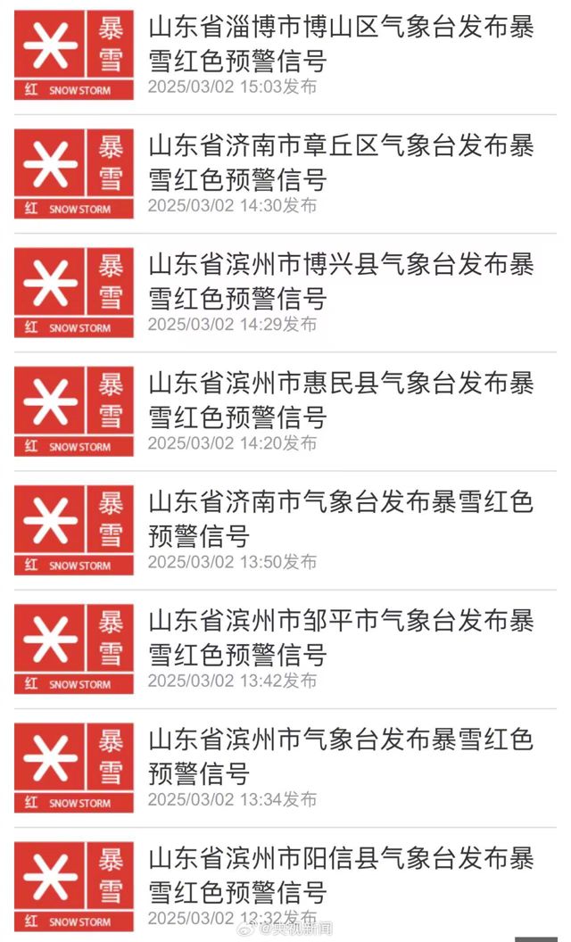 Shandong Province Issued Orange Alert as Rare Spring Snowstorm Brings Heavy Snowfall and Disrupts Daily Life