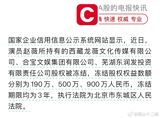 Zhao Wei, a renowned Chinese actress, has once again found herself at the center of public attention due to the freezing of her 15.9 million yuan in equity. According to recent reports, her shares in three companies - Tibet Longwei Culture Media Co., Ltd., Hebao Entertainment Group Co., Ltd., and Wuhu Dongrunfa Investment Co., Ltd. - have been frozen, with the total frozen amount across these entities being 15.9 million RMB.